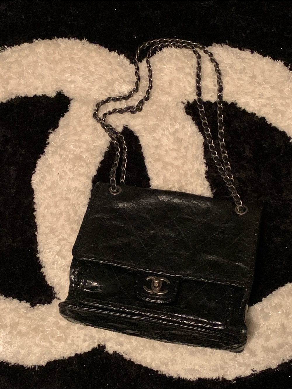 NEW! PRICE FIRM! ✅ Chanel INSPIRED Black Leather Quilted Flap